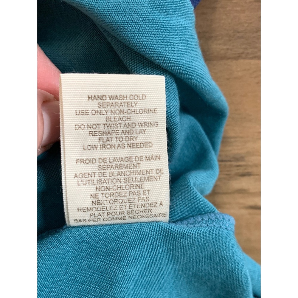 Free People Teal and Navy Tunic Top - Picture 7 of 10